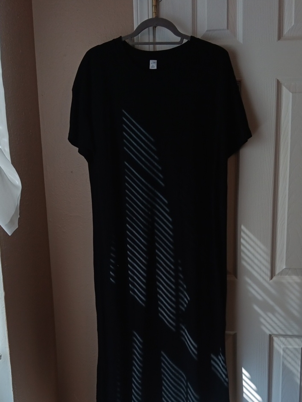 Old Navy Black Maxi Tee Dress